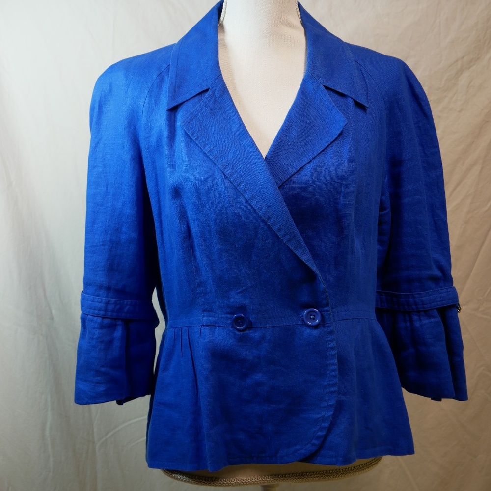 Style & Co Electric Blue Peplum Jacket